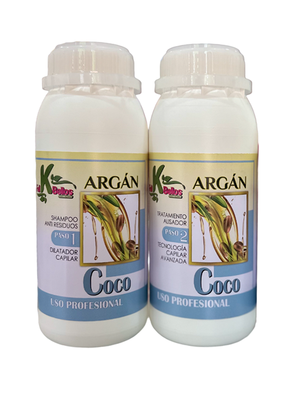 Alisado argan coco medio 2 pasos 500 ml
