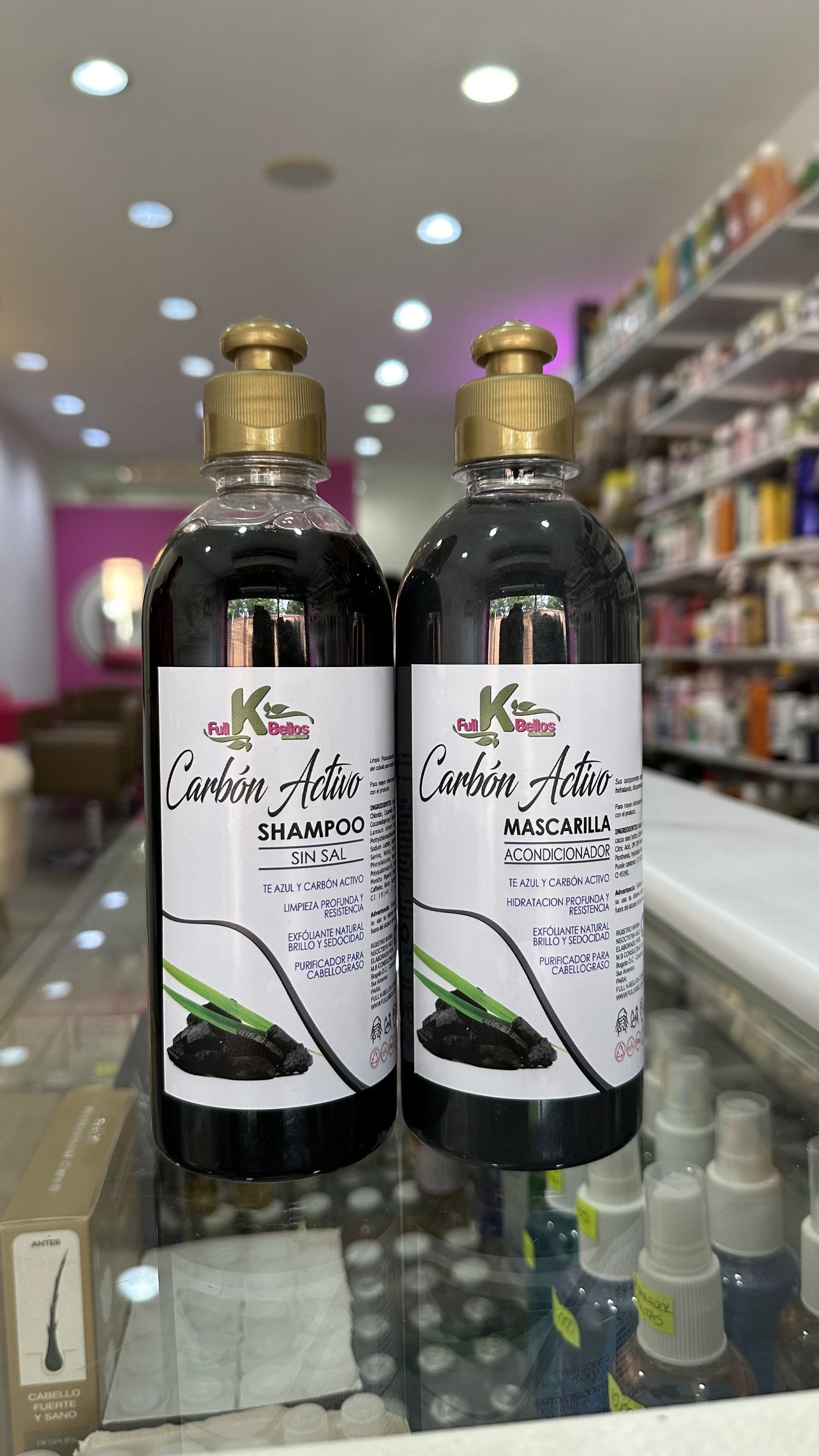 CARBON ACTIVADO SH Y ACONDICION 500ML