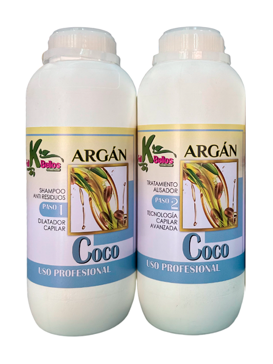 Alisado argan coco medio 2 pasos litro