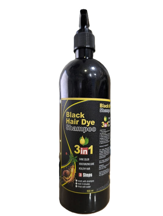 hairdye 500ml black  4u sin caja